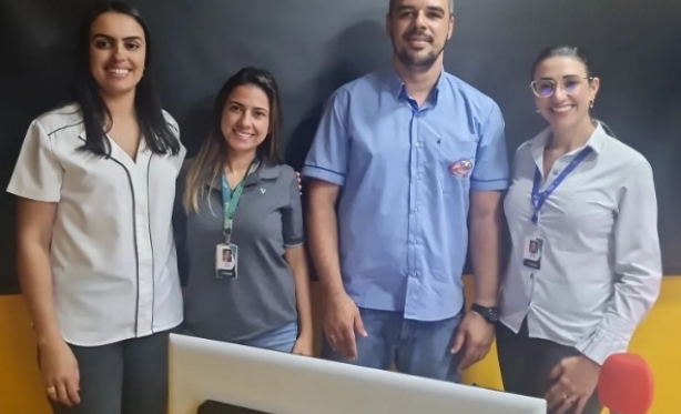 Na manh do dia 12/04/2023, recebemos na Clube FM, a equipe do sicoob, para um bate papo onde foram apresentadas as vantagens e campanhas desse ms de abril.